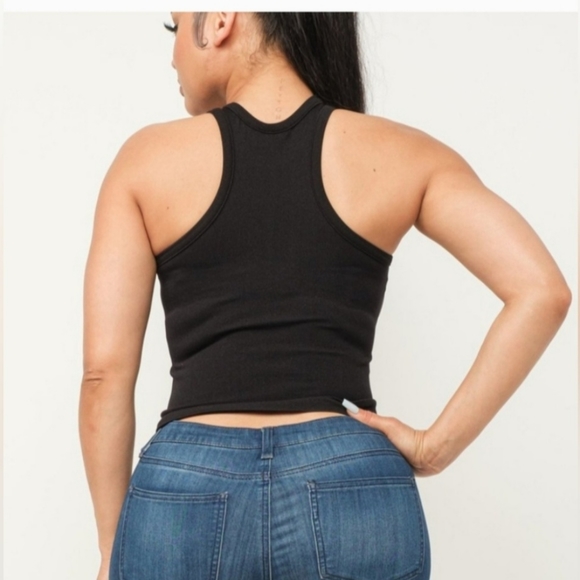NWT Crop Top Ribbed Tank - Picture 2 of 4
